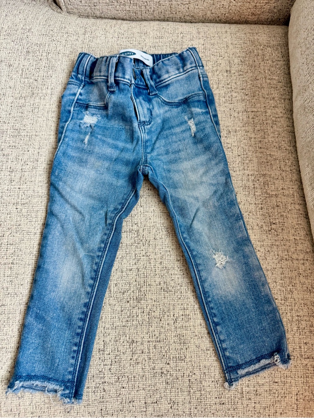 Old Navy Light Blue Distressed Kids Jeans